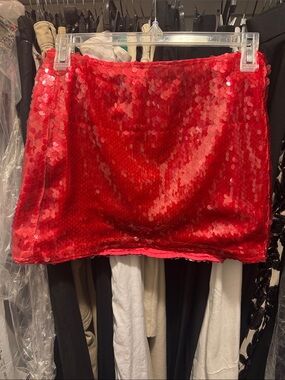 Misguided Pink sequins miniskirt